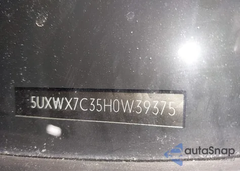 2017 BMW X3 xDrive35I z USA, uszkodzony, nr VIN 5UXWX7C35H0W39375